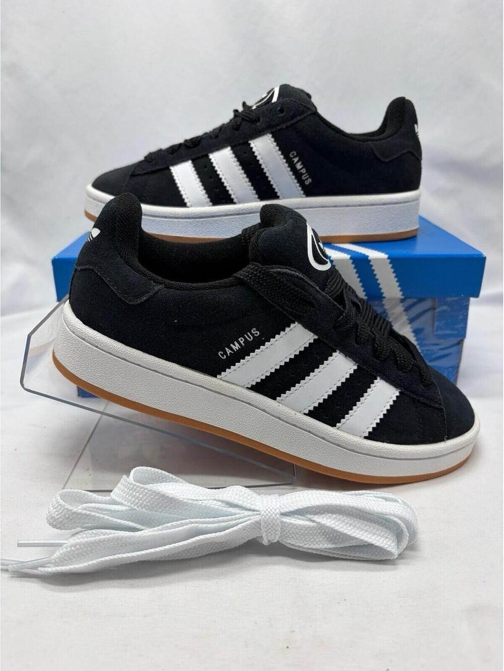 Adidas Campus 00s J Low Black White Gum. HQ6638 - Size 5 NIB